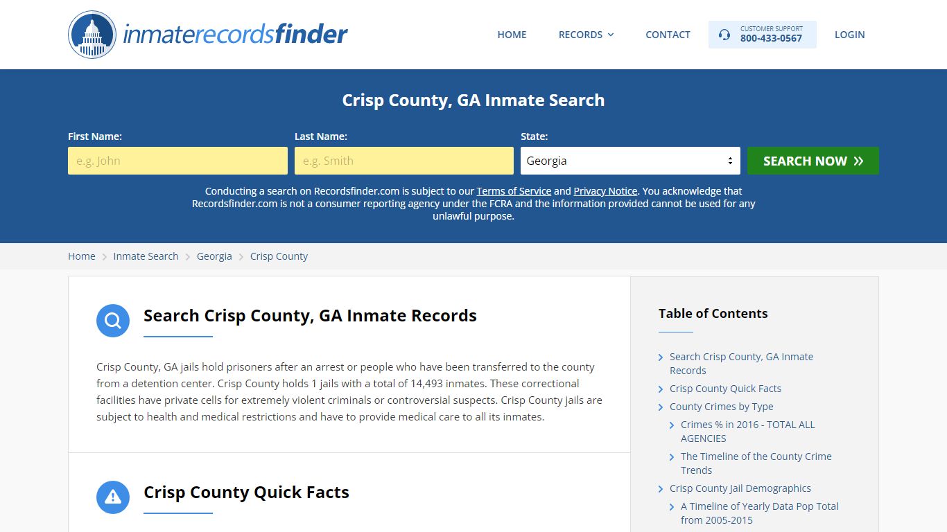 Crisp County, GA Inmate Lookup & Jail Records Online